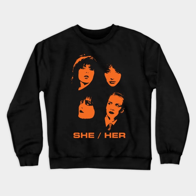 Brit Girls Crewneck Sweatshirt by haunteddata